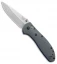 Benchmade Griptilian AXIS Lock Knife Gray/Blue G-10 (3.45" Satin) 551-1