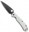 Daggerr Knives Sting Liner Lock Knife White G-10 (3.9" Black Stonewash D2)