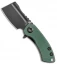 Kansept Knives Mini Korvid Liner Lock Knife Green G-10 (1.5" Black)