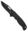 Demko Knives AD20.5 Clip Point Shark Lock Knife Black Grivory (3" Black)