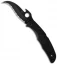 Spyderco Matriarch 2 Knife Emerson Black FRN (3.55" Black Full Serr) C12SBBK2W