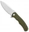 CIVIVI Praxis Flipper Liner Lock Knife OD Green G-10 (3.75" Satin) C803A