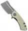 Kansept Knives Mini Korvid Liner Lock Knife Light Sand G-10 (1.5" Gray)