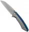 Boker Magnum Cobalt Liner Lock Knife Gray & Blue (3.4" Gray) 01RY288
