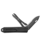 James Brand The Ellis Lockback Knife & Tool w/Scissors Black (2.75" Black Serr)