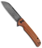 CIVIVI Chevalier Button Lock Flipper Knife Cuibourtia Wood (3.5" Dam) C20022-DS1