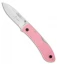 Ka-Bar Dozier Pink Folding Hunter Knife (3" Satin Plain) 4062PK