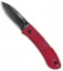 Ka-Bar Dozier Folding Hunter Lockback Knife Red (3" Black) 4062RD