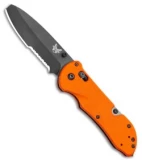 Benchmade Triage AXIS Lock Knife Orange G-10 (3.5" Black Serr) 916SBK-ORG