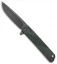 Medford M-48 Green Hybrid Frame Lock Knife Ti/Green Aluminum (3.9" Black PVD)