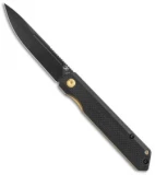 Kansept Knives Prickle Liner Lock Knife Black G-10/Bronze Ano. (3.5" Black)