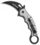 Fox Knives Karambit Liner Lock Knife Silver Twill G-10 (3.1" Black) 479ST