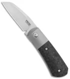 Peña Knives X-Series Micro Apache Front Flipper Knife Carbon Fiber (2" Satin)