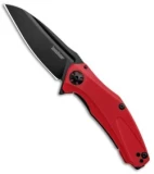 Kershaw Mini Natrix Sub-Frame Lock Knife Red G-10 (2.75" Black) 7006RDBLK