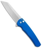 Pro-Tech Malibu Reverse Tanto Flipper Knife Blue (3.3" SW S45VN) BHQ Exclusive