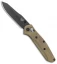Benchmade 945 Mini Osborne Knife + Flytanium Green Micarta Scales (2.9" Black)