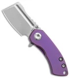 Kansept Knives Mini Korvid Frame Lock Knife Purple Titanium (1.5" SW S35VN)