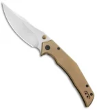 BRS E-Volve Thresher XL Frame Lock Knife Titanium Bronze (3.875" Stonewash)
