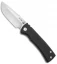 Chaves Ultramar Redencion Street Drop Point Knife Black G-10/Ti (3.25" Satin)