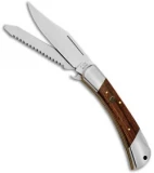 Fox Knives Win 589 Lockback Knife Rosewood (3.8" Satin)
