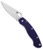 Spyderco Military Knife Dark Blue G-10 (4" Satin CPM-S110V) C36GPDBL