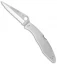 Spyderco Police Stainless Steel Folding Knife C07S (4.125" Satin Full Serr)