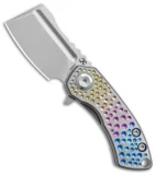 Kansept Knives Mini Korvid Frame Lock Knife Spectrum Titanium (1.5" SW S35VN)