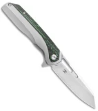 Kansept Knives Shard Frame Lock Knife Ti/CF Left Hand Jungle Wear (3.5" Satin)