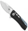 Bestech Knives Engine Drop Point Flipper Knife CF/Gray Ti (2.38" Satin) BT1805A