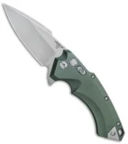 Hogue Knives X5 Spear Point Flipper Knife Green (3.5" Stonewash) 34571