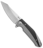 Reate K-1 Frame Lock Flipper Knife Carbon Fiber/Titanium (3.8" Hand Satin)