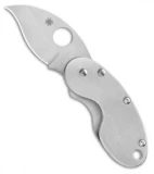 Spyderco Stainless Steel Cricket Folding Knife (1.875" Satin Plain) C29P