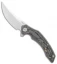 Stedemon PRKI Frame Lock Knife Black CF/Gray Titanium (3.88" Satin) SPD02
