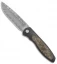 Sharp By Design Mini Tempest Marble Gold Carbonplate Drop Point (3.5" Damasteel)