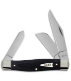 Case Large Stockman Traditional Knife 4.25" Black Micarta (10375 SS) 27732
