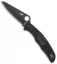 Spyderco Pacific Salt 2 Lockback Knife Black FRN (3.4" Black) C91PBBK2
