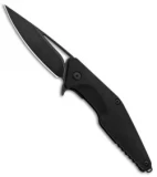 Brous Blades Import Line Division Liner Lock Flipper Knife Black (3.8" Black SW)