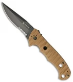 CRKT Hammond Cruiser Liner Lock Knife Tan (3.75" Black Serr) 7914DB