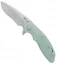 Hinderer Knives XM-18 3.5 Recurve Flipper Knife Translucent G-10 Blue Ano(3.5SW)
