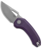 Damned Designs Djinn XL Liner Lock Knife Purple G-10 (3" SW)