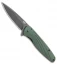 Ontario Knife Company Shikra Frame Lock Knife Green Micarta (3.25" Black SW)