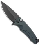 Medford Smooth Criminal Plunge Lock Flipper Knife Blue (3" Black PVD)