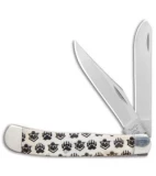 Bear & Son Trapper Knife White Bone Bear Branded (3.25" Satin) WBJB54