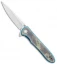 Artisan Cutlery Small Shark Liner Lock Knife Digital Camo G-10 (3" Stonewash)