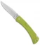 Buck 110 Slim Select Lockback Knife Chartreuse GFN (3.75" Satin)