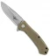 Maserin Police Frame Lock Knife Coyote Tan G-10 (3.75" Stonewash)