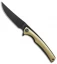 WE Knife Co. 704I Liner Lock Knife Gold Ti (3.6" Black Stonewash)