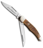 Boker Folding Hunter Pocket Knife 5.25" Brown Jigged Bone 110273BB