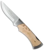 Marttiini MBL Lockback Knife Curly Birch (3.625" Mirror) 930115