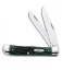 Case Trapper Knife 4.125" Bermuda Green Bone (6254 SS) 09720